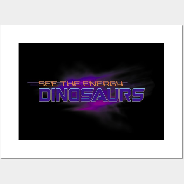 See the Energy Dinosaurs Wall Art by GoAwayGreen